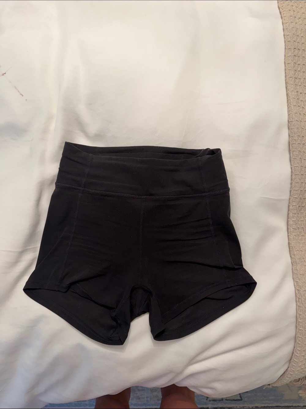High-Waist Black Balance/Vitality Women’s Athletic Shorts